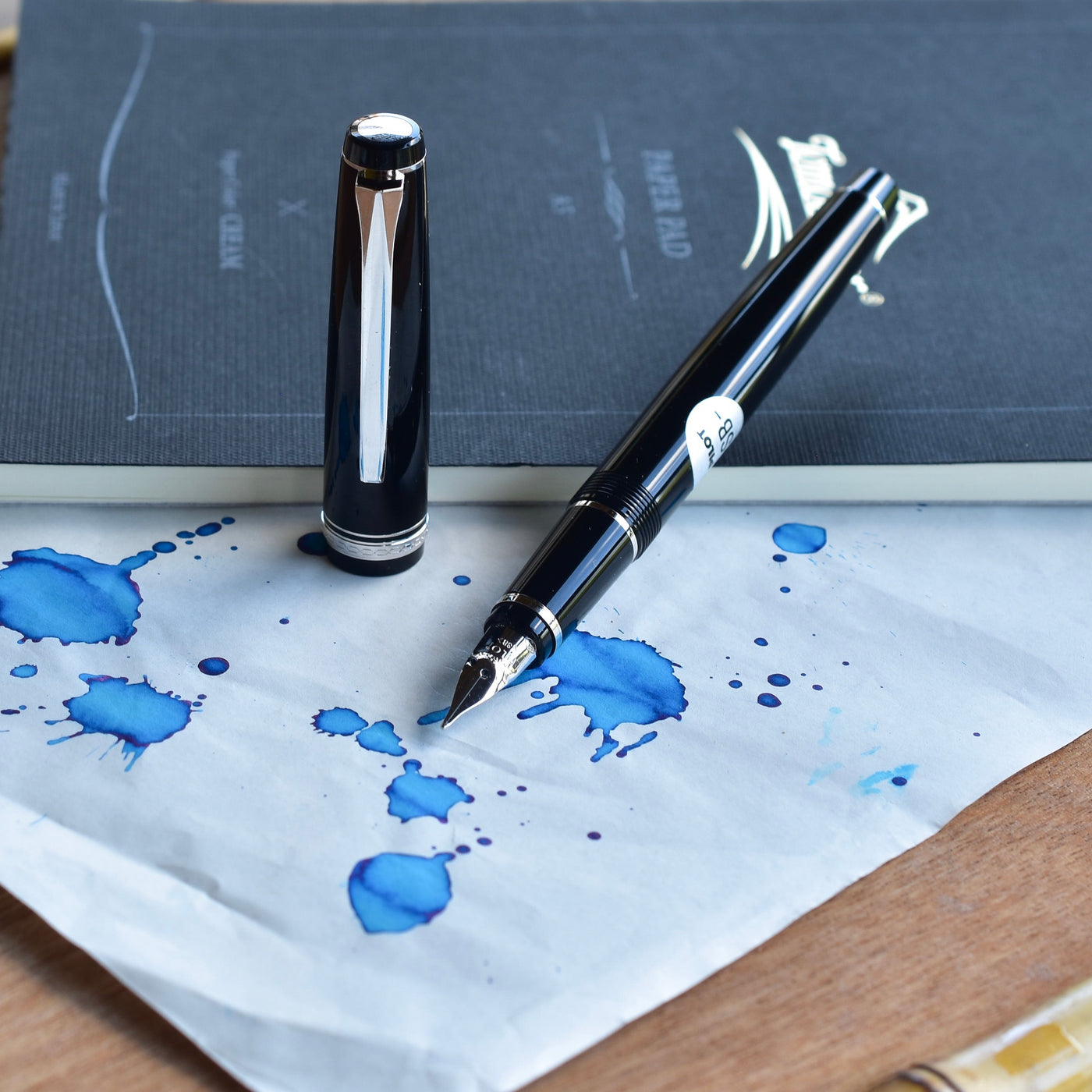 Pilot Falcon - Black body with a light material that polishes to a high gloss. 