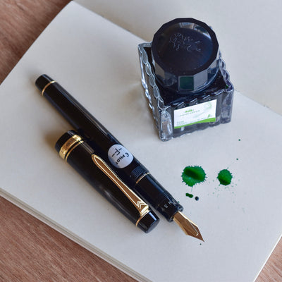 Elegant Black Fountain Pen With Gold Plating - Pilot Justus 95