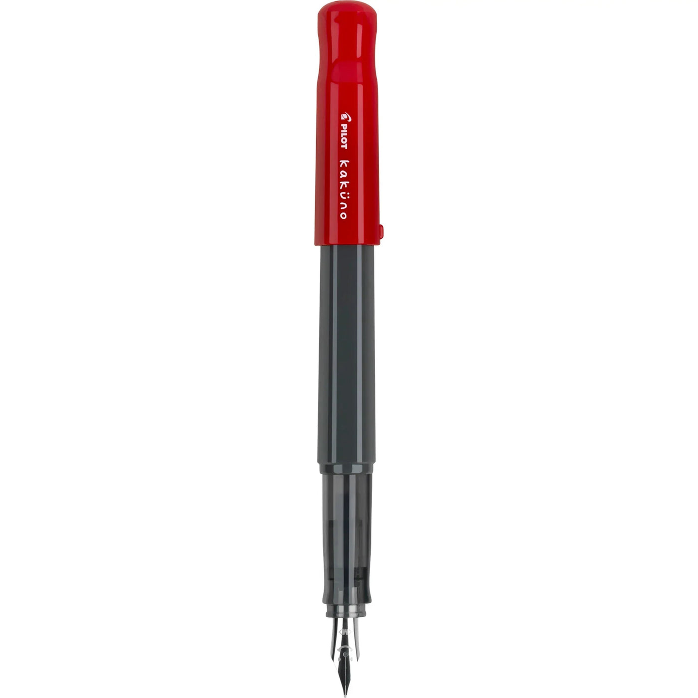 Pilot Kakuno Fountain Pen - Gray & Red