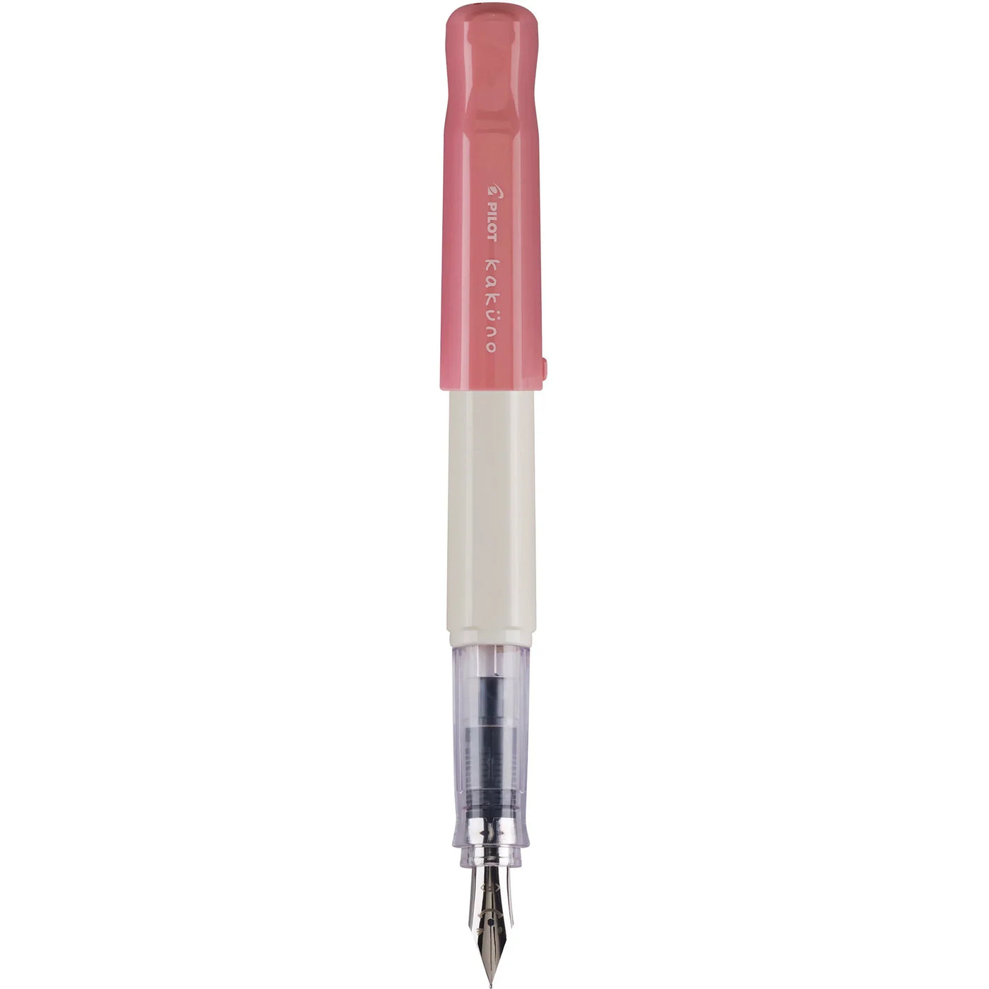 Pilot Kakuno Fountain Pen - White & Pink