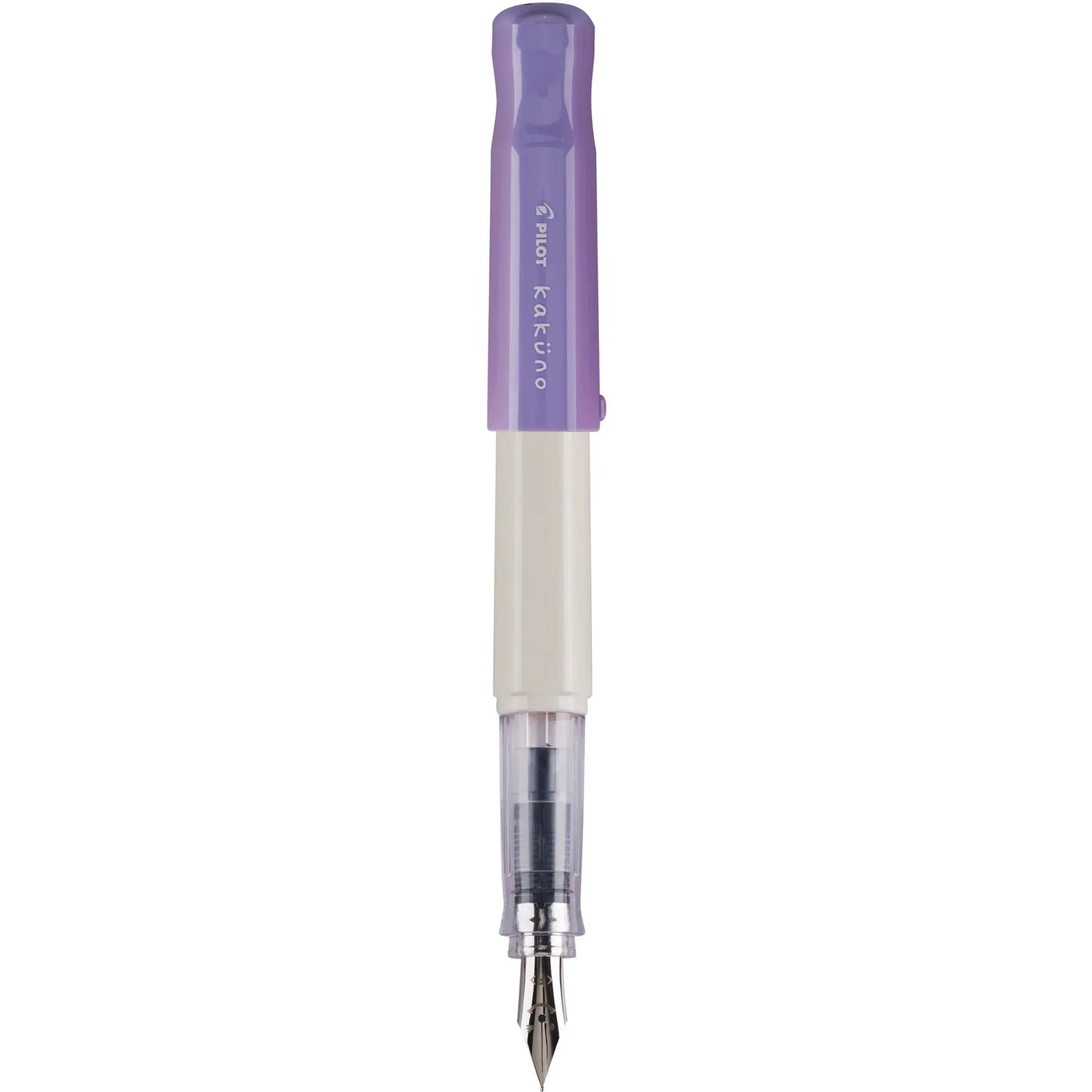 Pilot Kakuno Fountain Pen - White & Purple