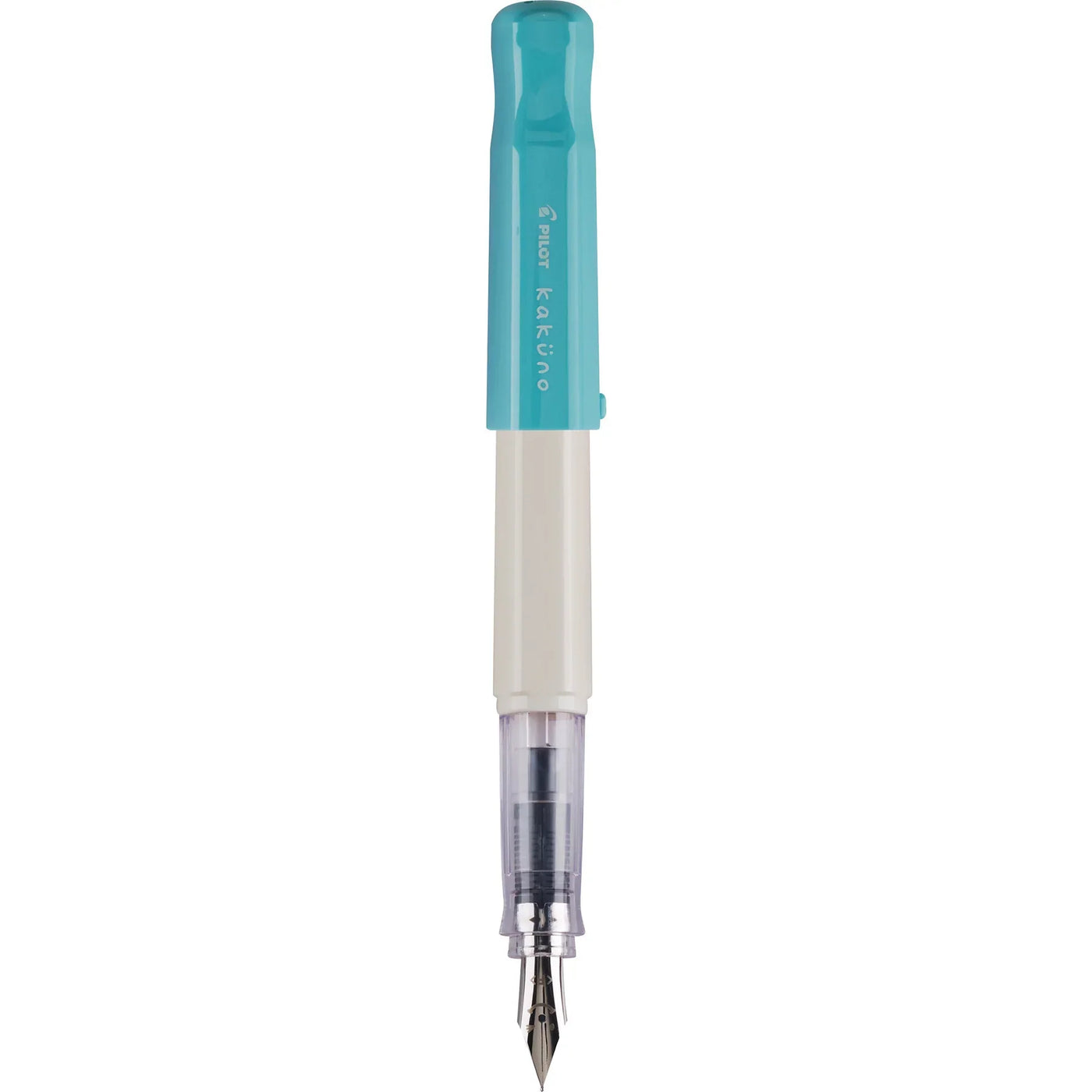 Pilot Kakuno Fountain Pen - White & Turquoise