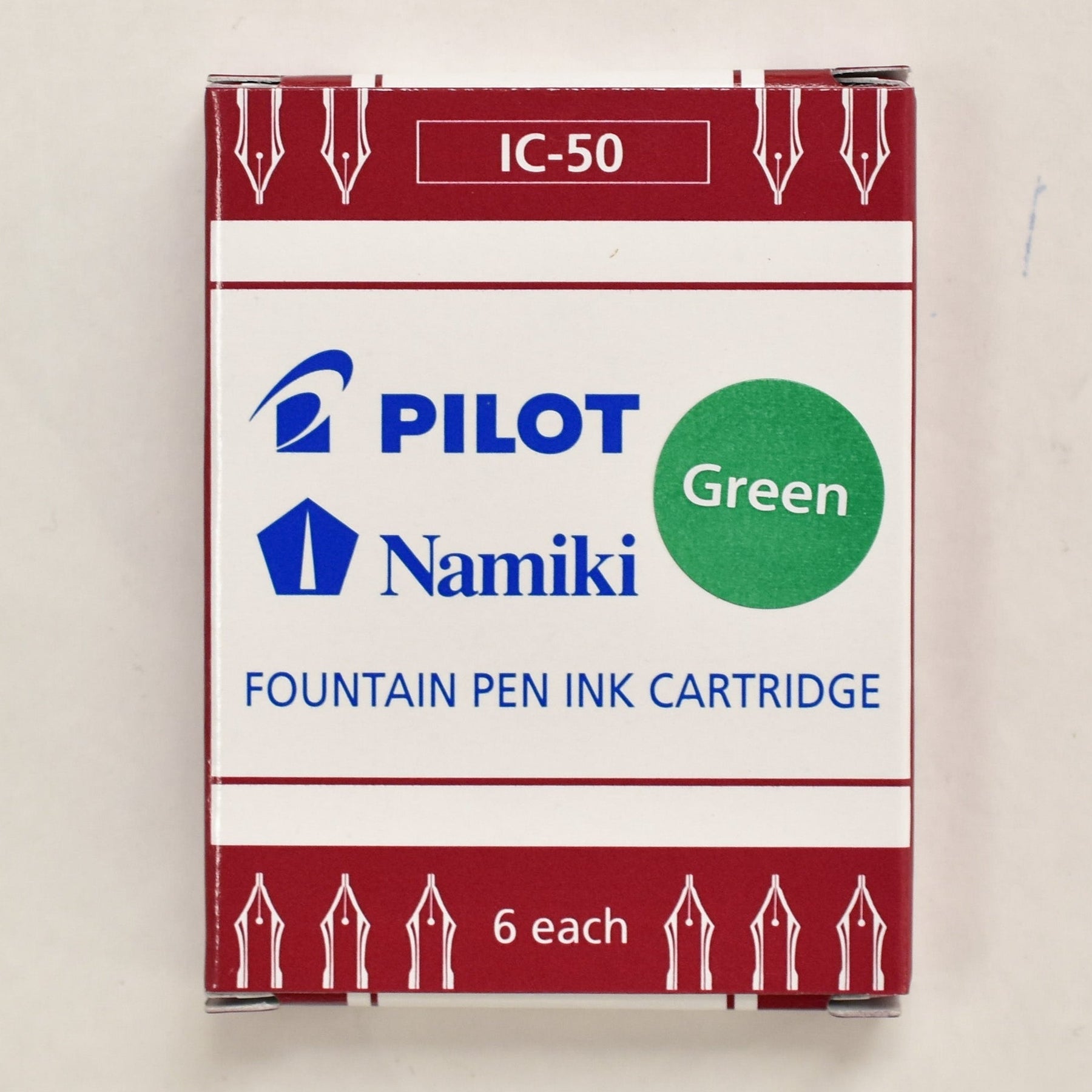 Pilot Namiki Green Ink Cartridges Truphae
