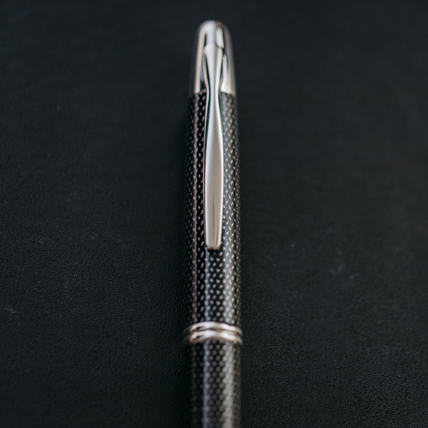 Pilot Vanishing Point Black Carbonesque Fountain Pen - Medium