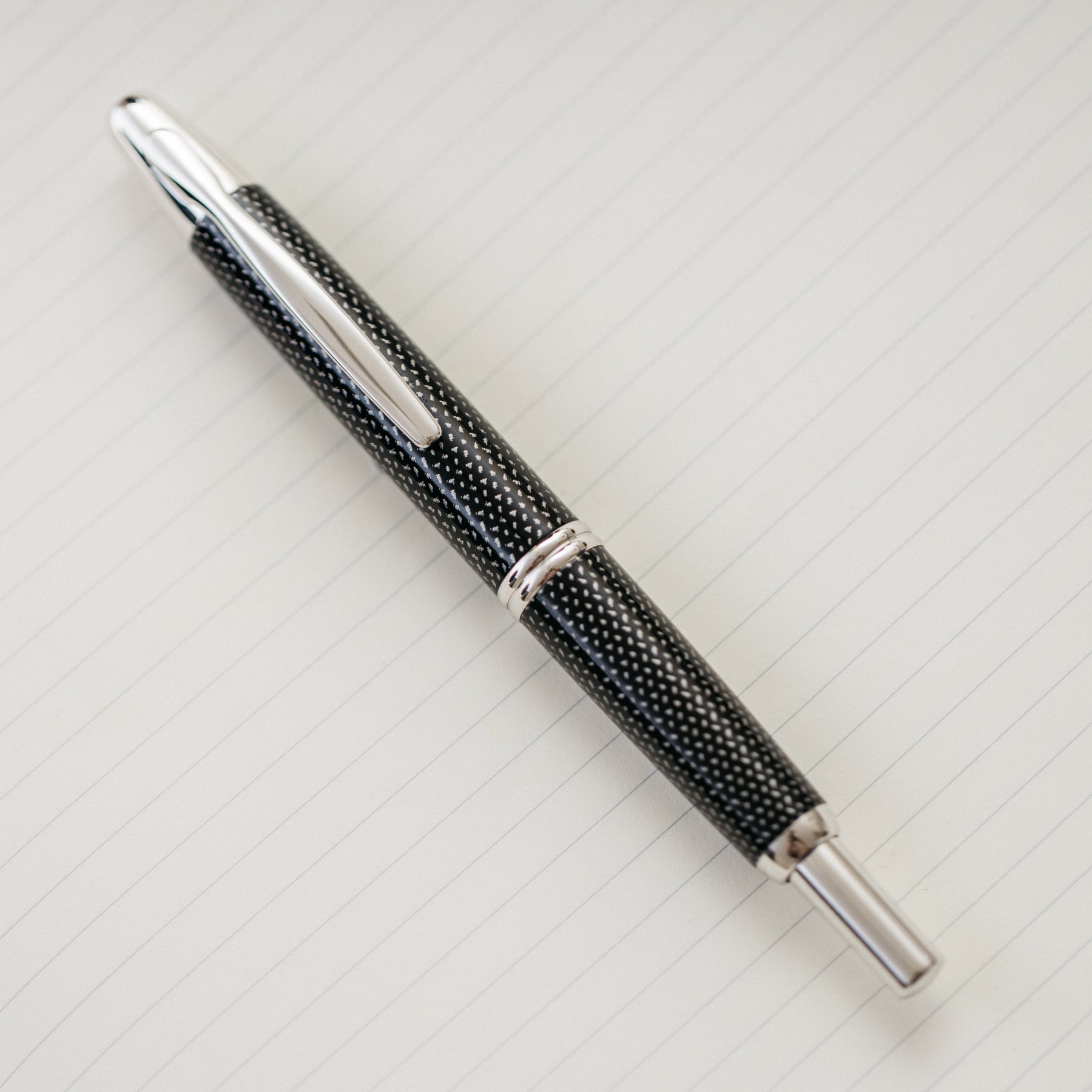 Pilot Vanishing Point Black Carbonesque Fountain Pen