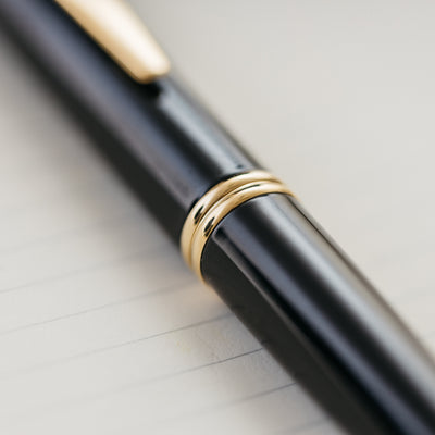 Pilot Vanishing Point Black & Gold Fountain Pen