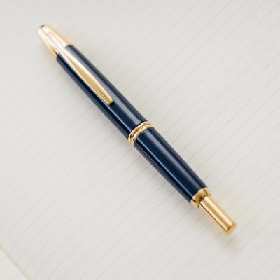 Pilot Vanishing Point Blue & Gold Fountain Pen