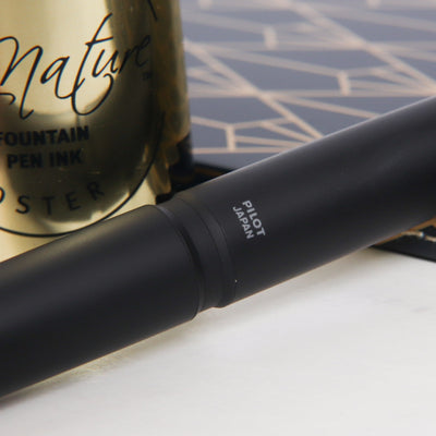 Pilot Vanishing Point LS Matte Black Fountain Pen Logo