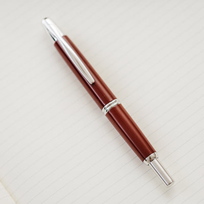 Pilot Vanishing Point Red & Rhodium Fountain Pen