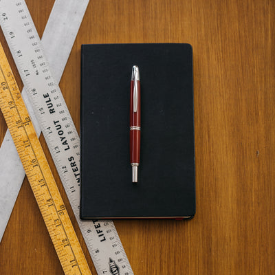 Pilot Vanishing Point Red & Rhodium Fountain Pen