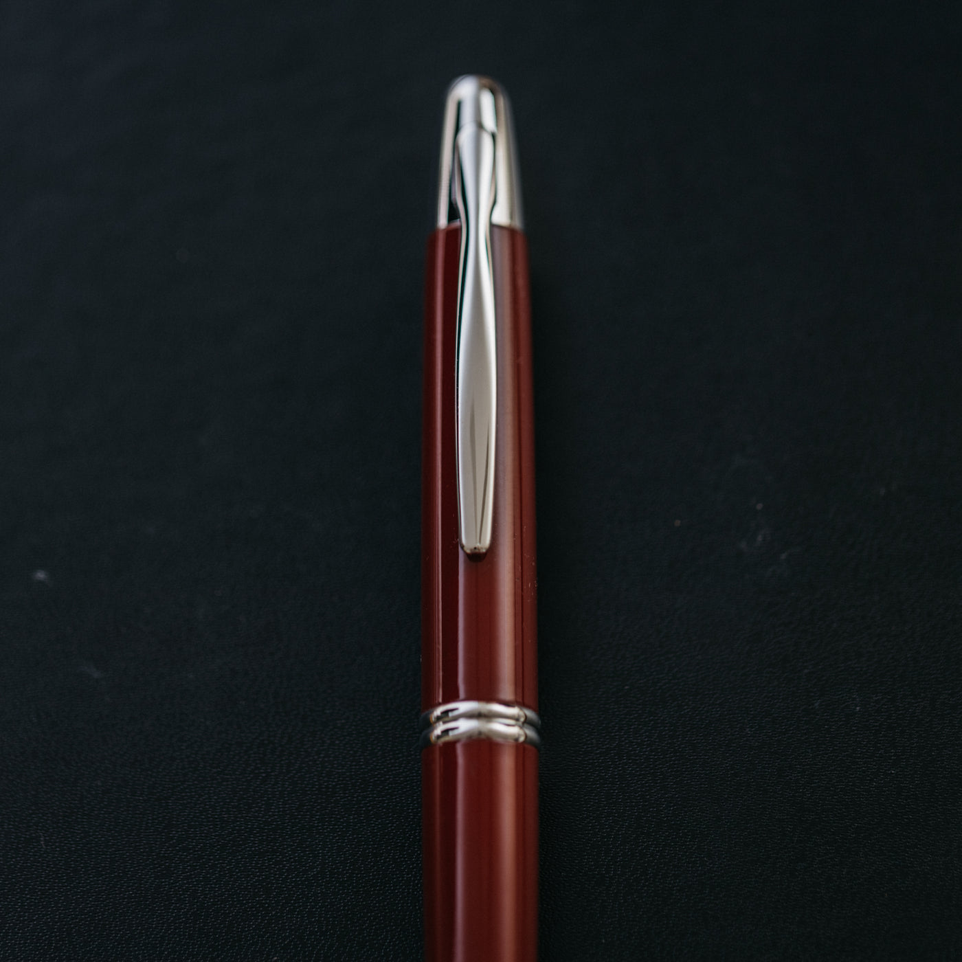 Pilot Vanishing Point Red & Rhodium Fountain Pen