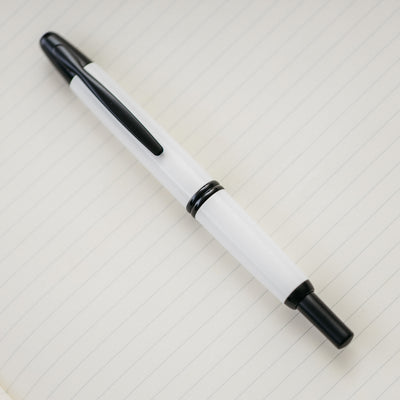 Pilot Vanishing Point Shiny White & Black Fountain Pen