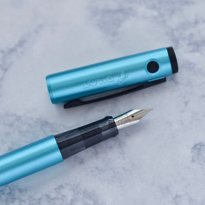 Pilot Explorer Turquoise Blue Metal Fountain Pen-Pilot-Truphae