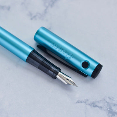 Pilot Explorer Turquoise Blue Metal Fountain Pen-Pilot-Truphae