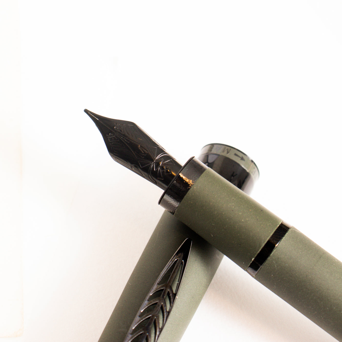 Pineider Alchemist Krakatoa Green Fountain Pen - Stainless Steel Nib