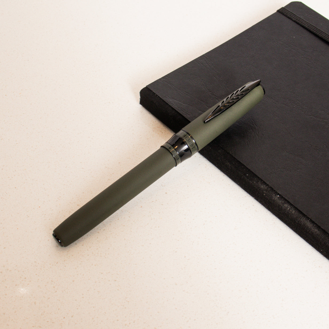 Pineider Alchemist Krakatoa Green Fountain Pen - Stainless Steel Nib