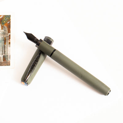 Pineider Alchemist Krakatoa Green Fountain Pen - Stainless Steel Nib