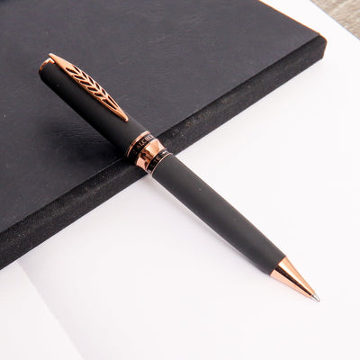 Pineider Alchemist Stromboli Black Ballpoint Pen