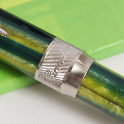 Pineider Arco Bysantium Lemon Grass Fountain Pen Center Band