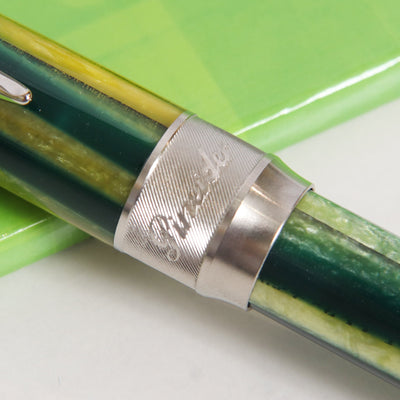 Pineider Arco Bysantium Lemon Grass Rollerball Pen Center Band