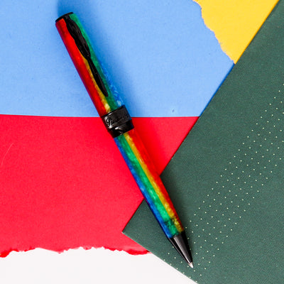 Pineider Arco Rainbow Ballpoint Pen Black Trim