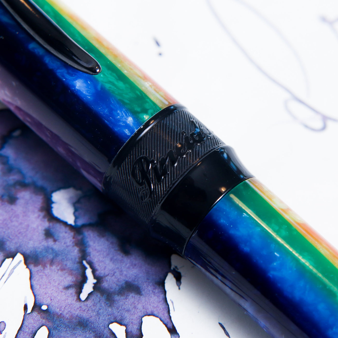 Pineider-Arco-Rainbow-Ballpoint-Pen-Clip