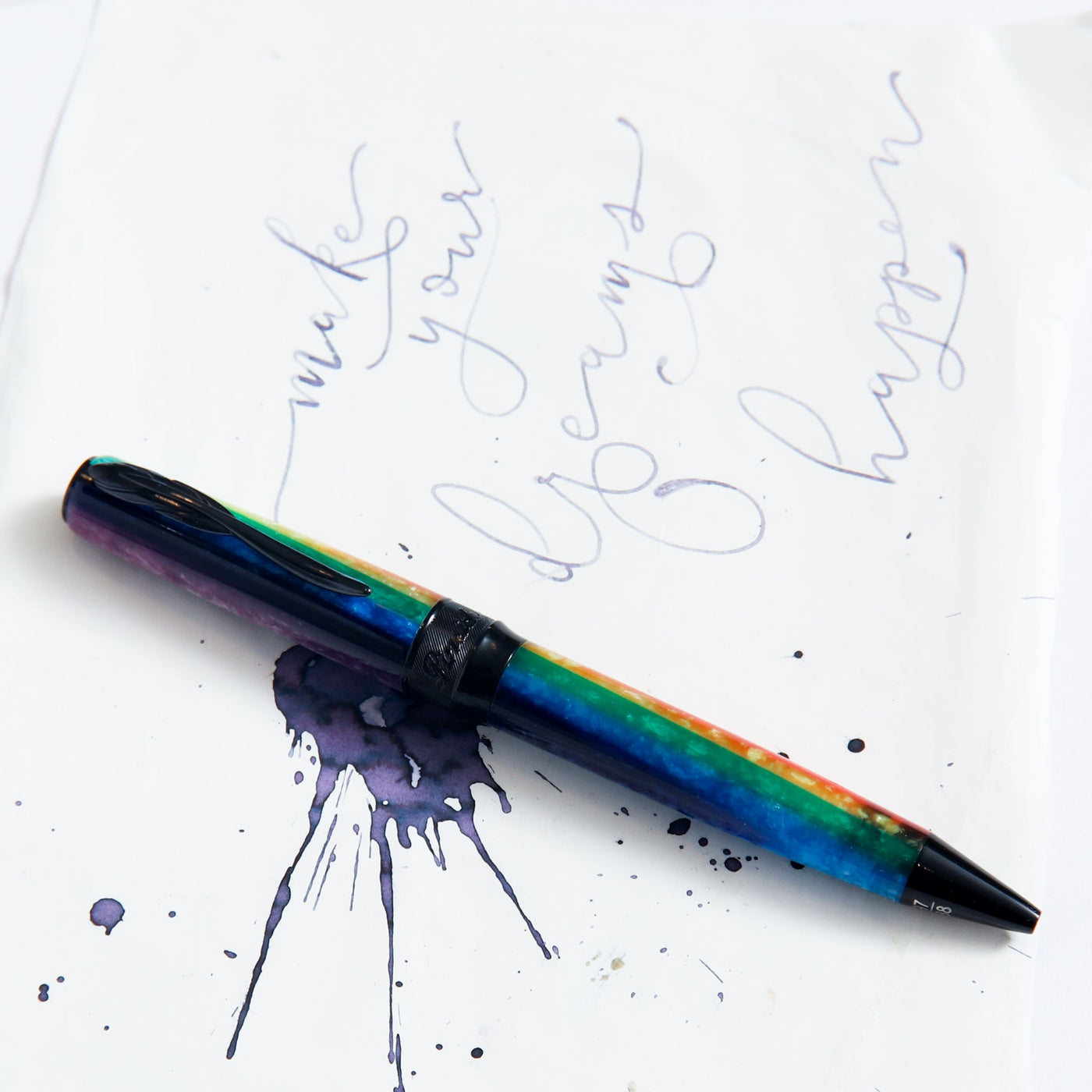 Pineider-Arco-Rainbow-Ballpoint-Pen-Colorful-Resin