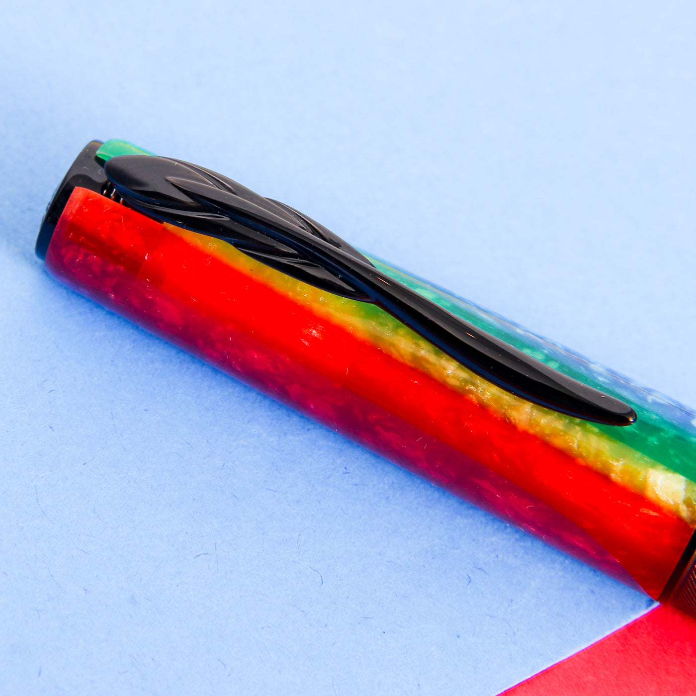Pineider Arco Rainbow Ballpoint Pen Feather Clip