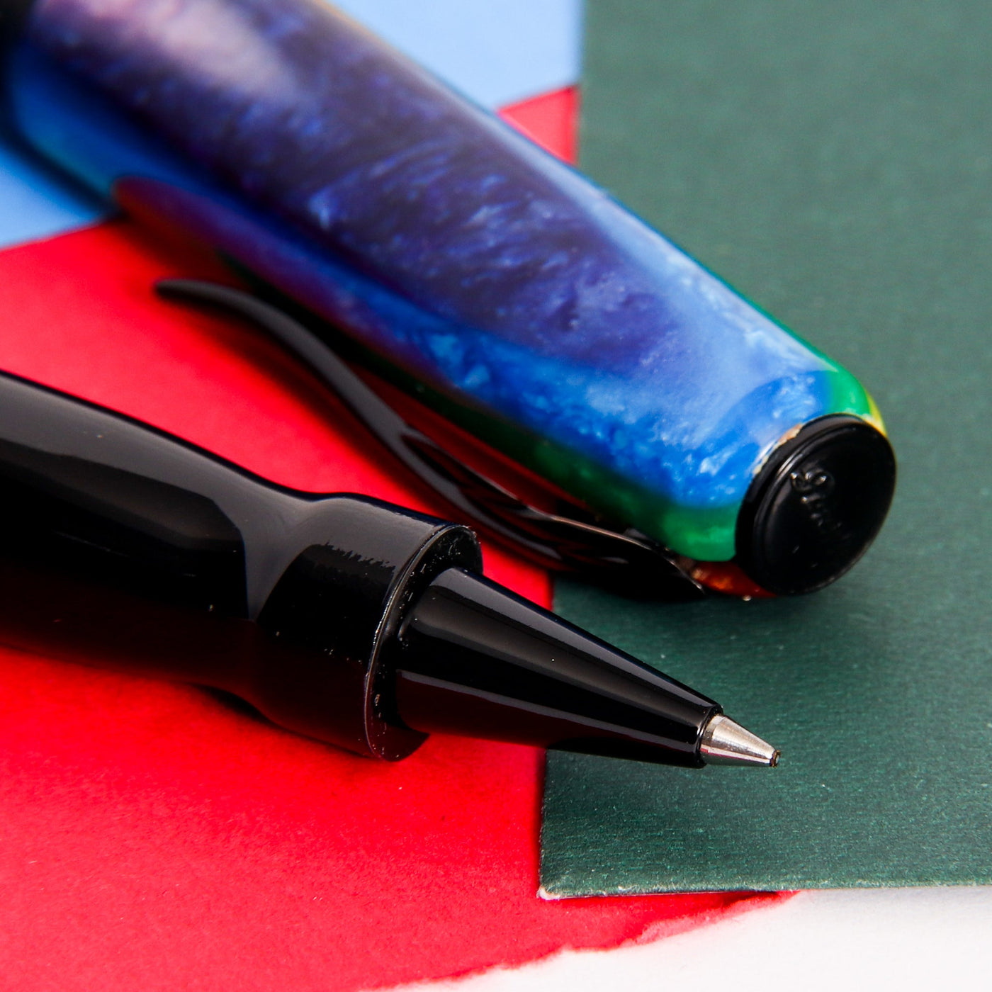 Pineider Arco Rainbow Rollerball Pen Ultra Smooth Writing Tip
