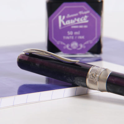 Pineider Arco Violet Ballpoint Pen Clip