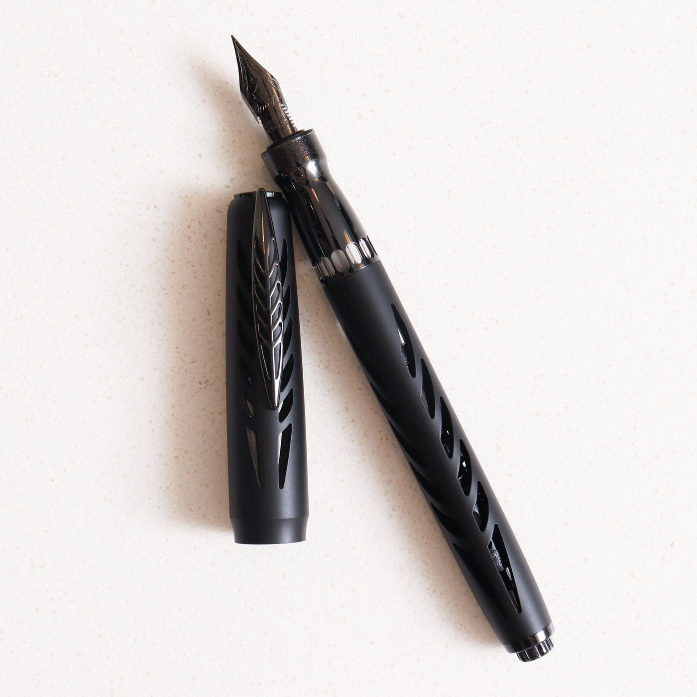 Pineider Arman Black Aluminum Limited Edition Fountain Pen
