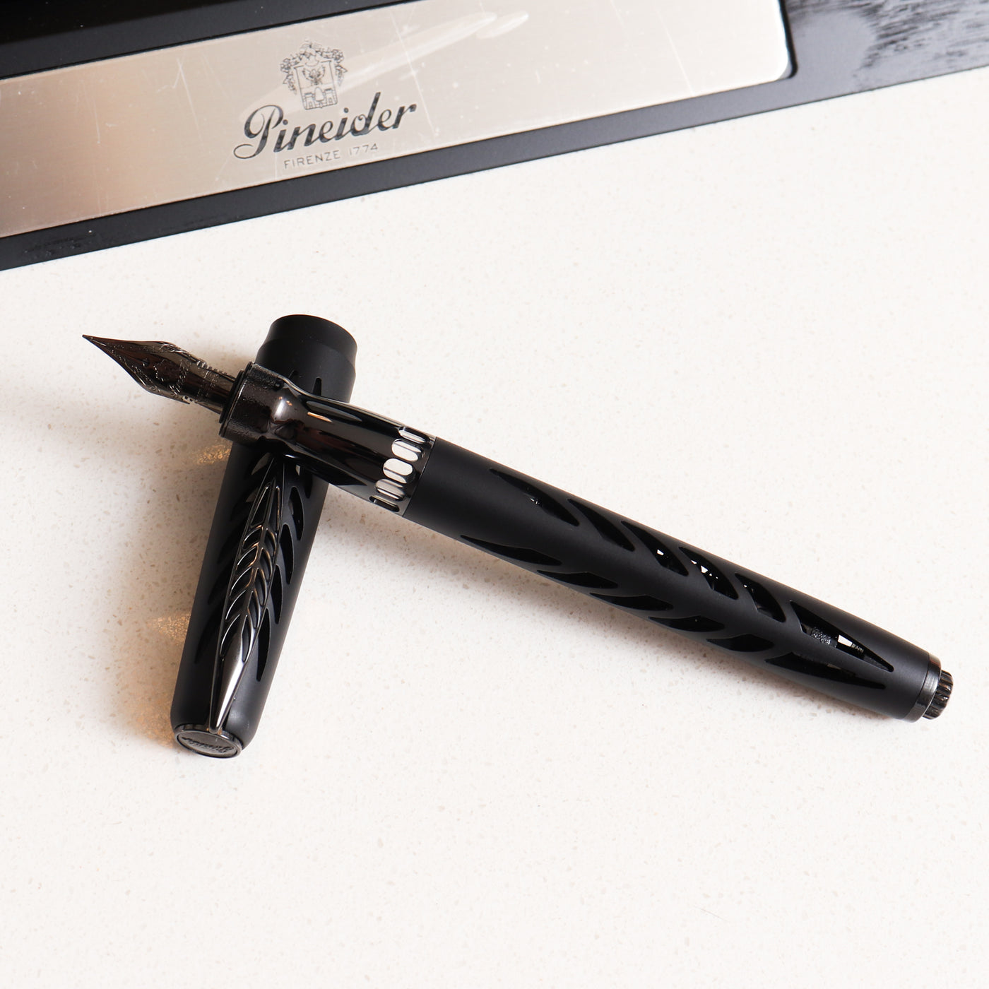 Pineider Arman Black Aluminum Limited Edition Fountain Pen