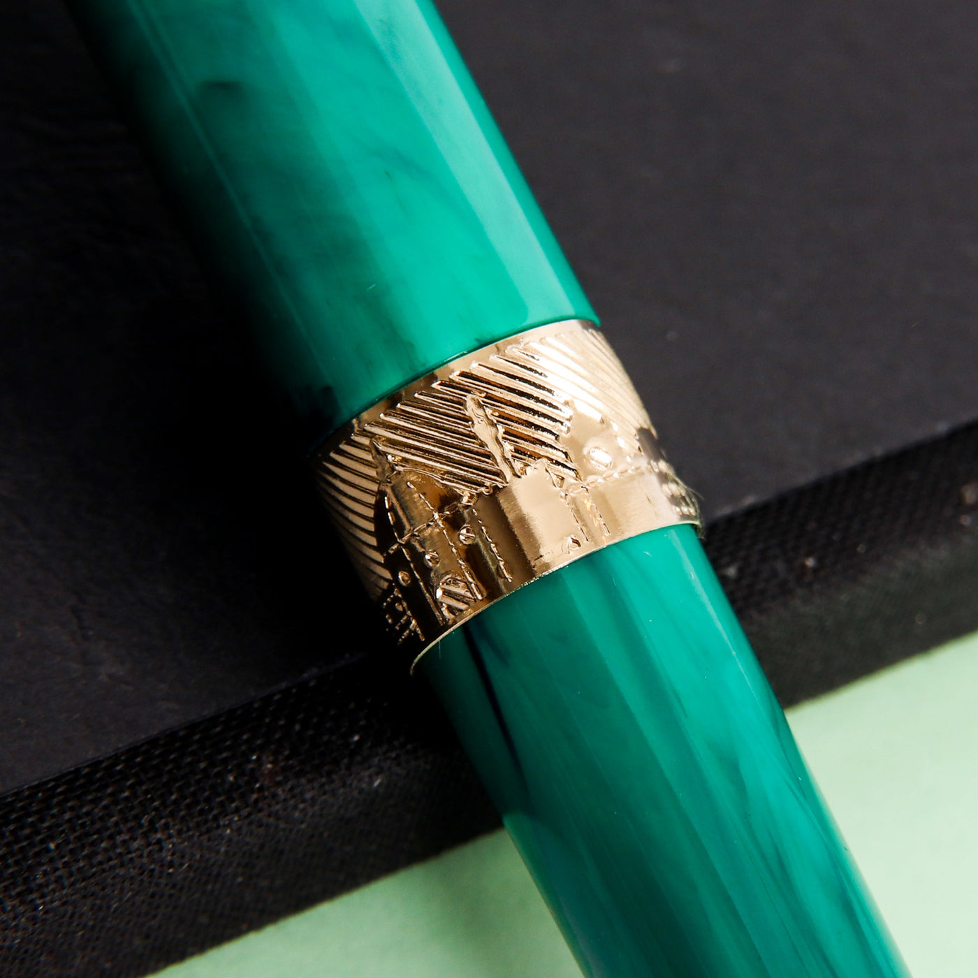 Pineider Avatar Deluxe Forest Green Rollerball Pen Engravings