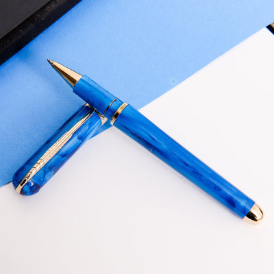 Pineider Avatar Deluxe Neptune Blue Rollerball Pen