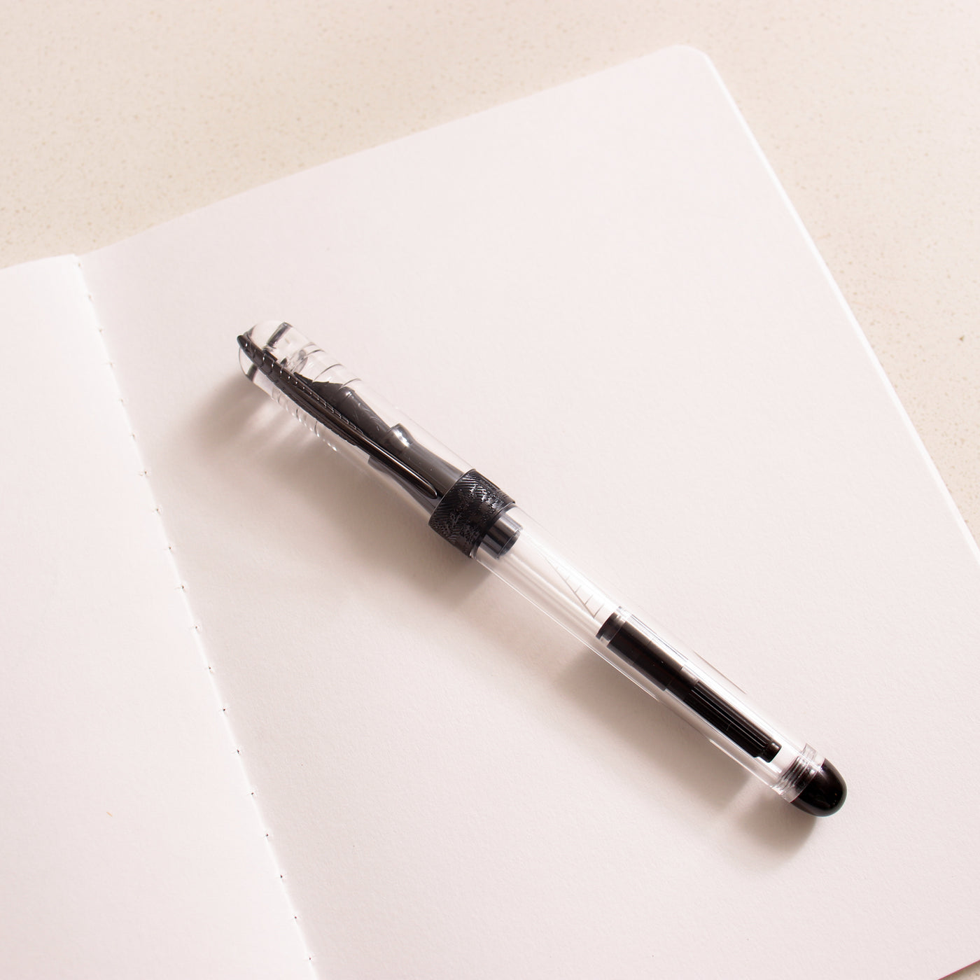 Pineider Avatar Demo Black Clear Fountain Pen