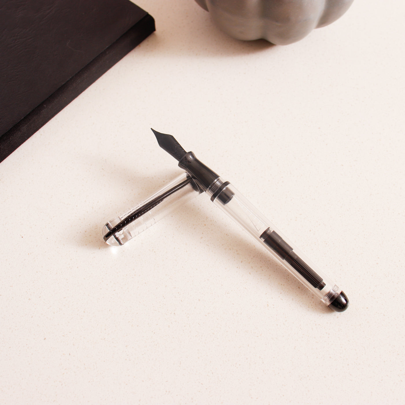 Pineider Avatar Demo Black Clear Fountain Pen