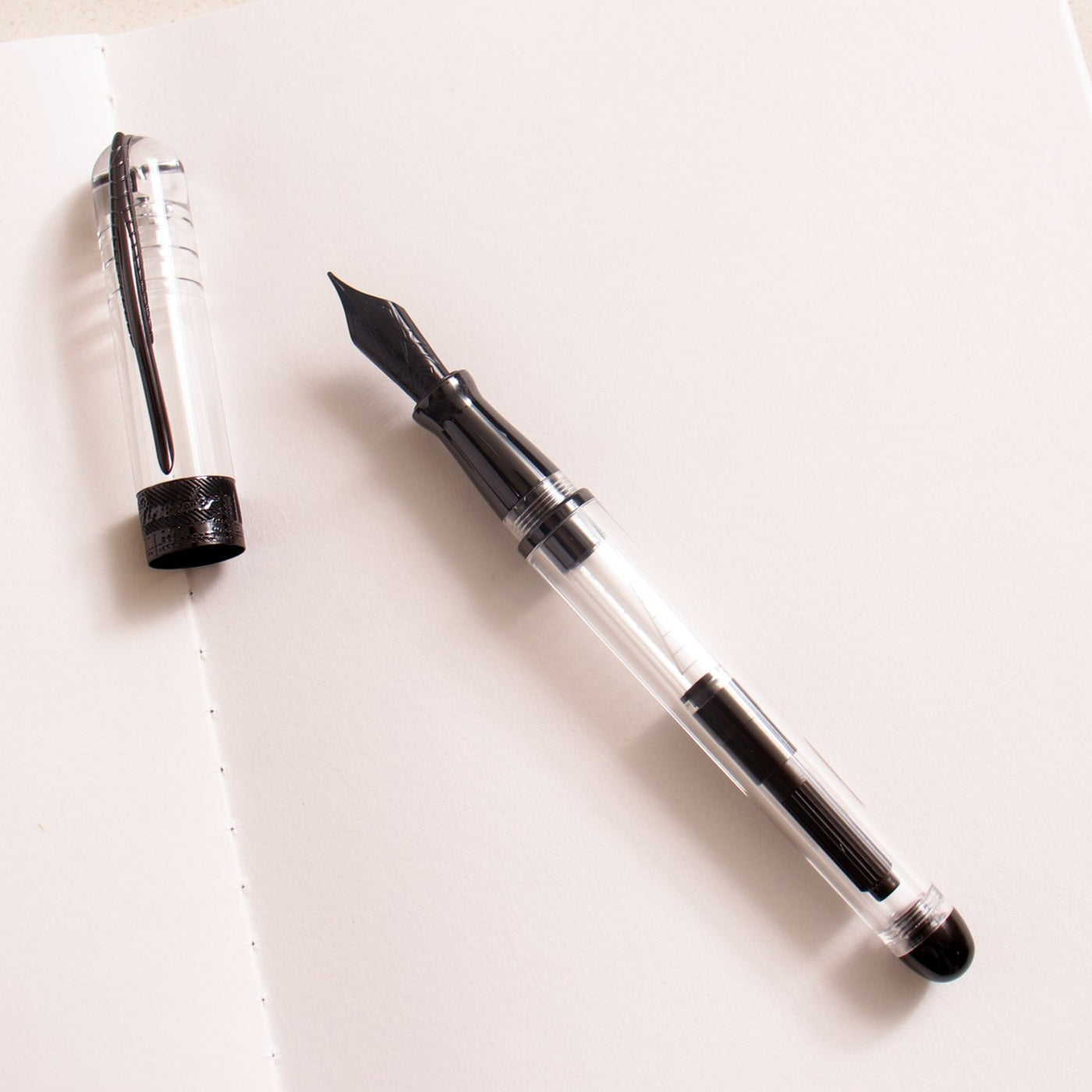 Pineider Avatar Demo Black Clear Fountain Pen