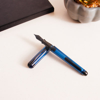 Pineider Avatar Demo Black Sky Blue Fountain Pen