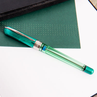 Pineider Avatar Twin Tank Touchdown Forest Green Fountain Pen Capped