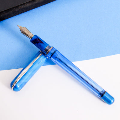 Pineider Avatar Twin Tank Touchdown Neptune Blue Fountain Pen