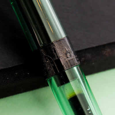 Pineider Avatar UR Demo Black Mint Ballpoint Pen Engravings