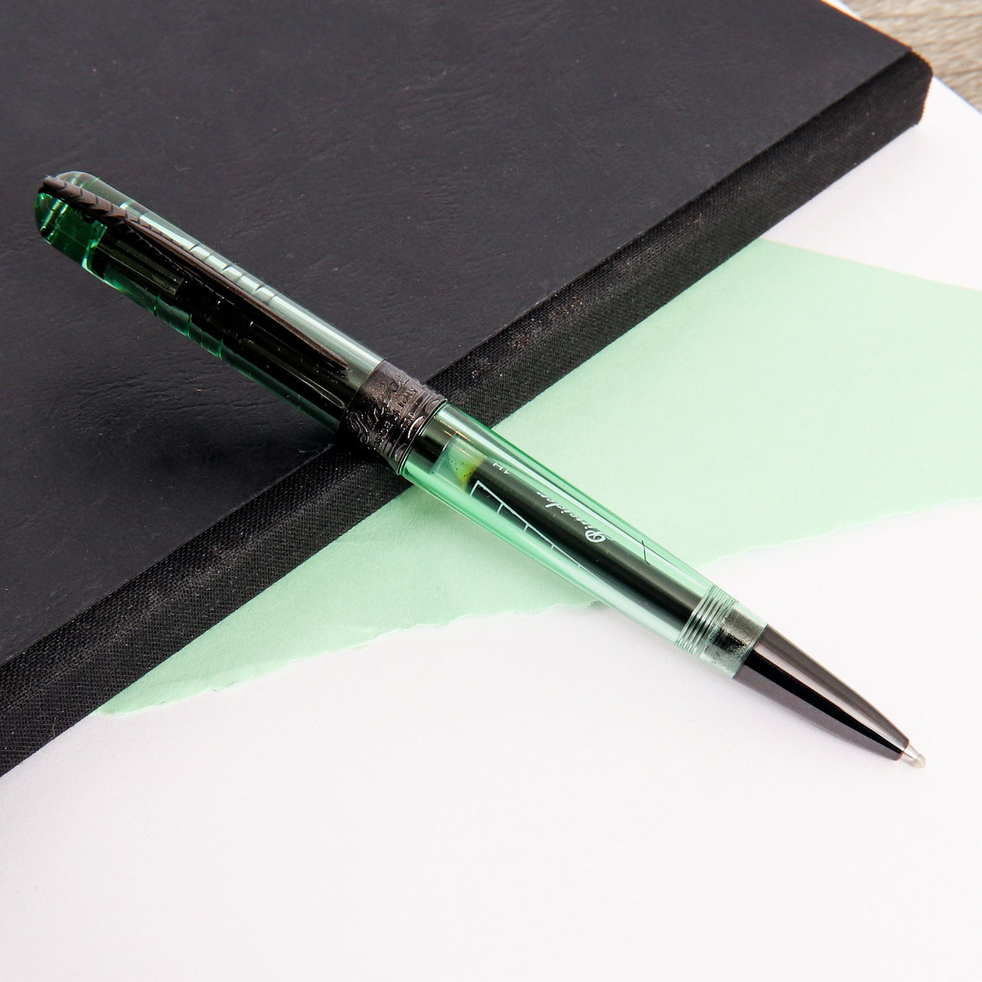 Pineider Avatar UR Demo Black Mint Ballpoint Pen