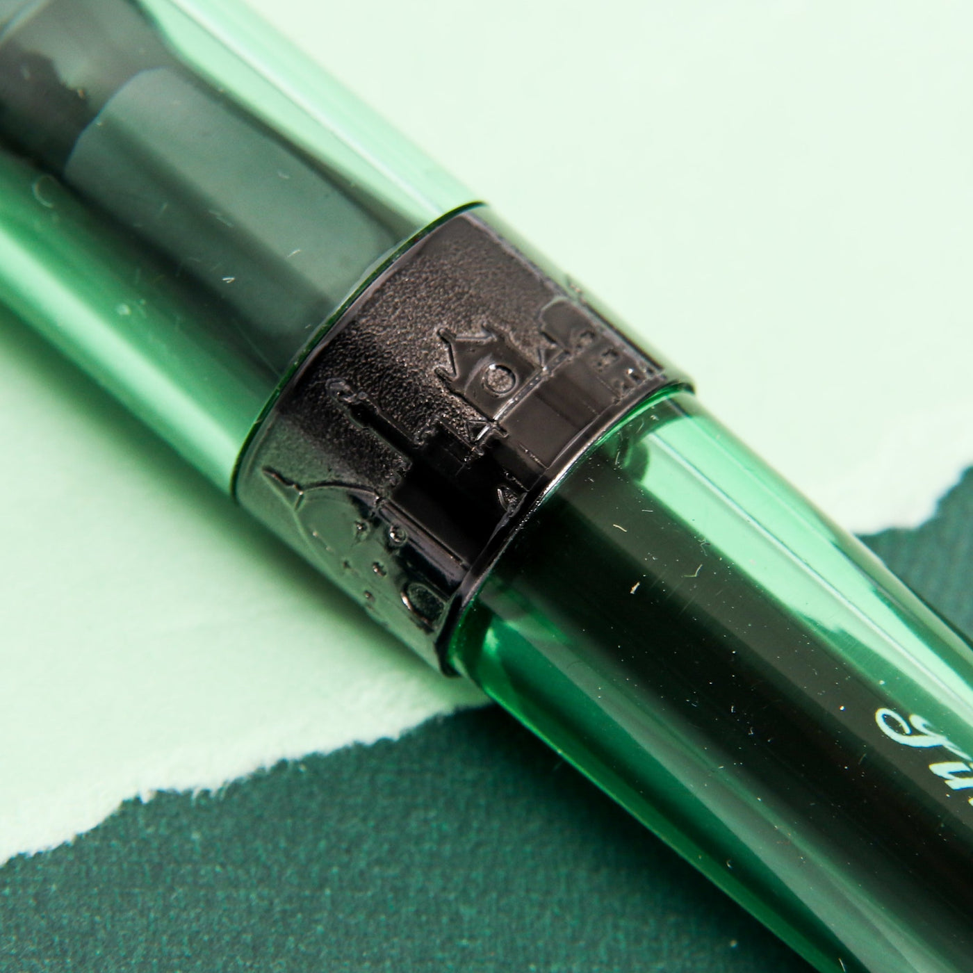 Pineider Avatar UR Demo Black Mint Rollerball Pen Engravings