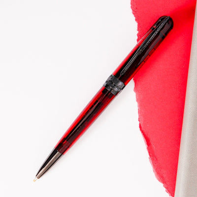 Pineider Avatar UR Demo Black Wine Red Ballpoint Pen Demonstrator