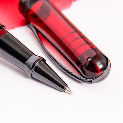 Pineider Avatar UR Demo Black Wine Red Rollerball Pen Grip Section