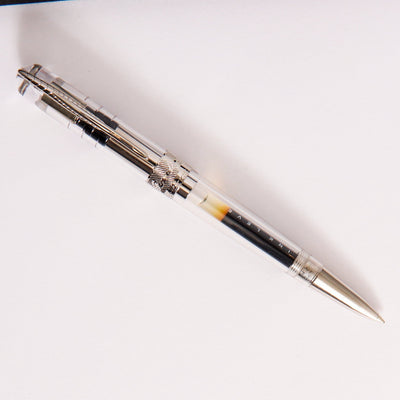 Pineider Avatar UR Demo Metal Clear Ballpoint Pen Demonstrator