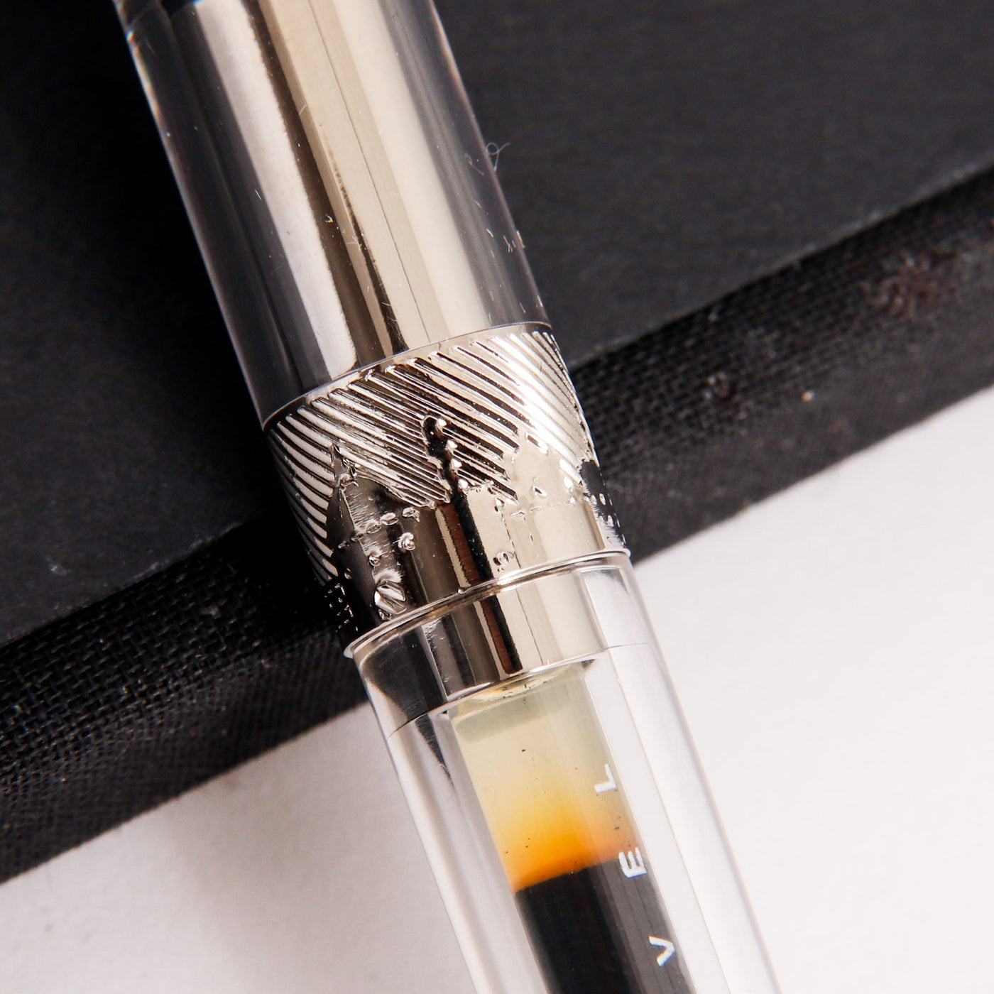Pineider Avatar UR Demo Metal Clear Ballpoint Pen Engravings