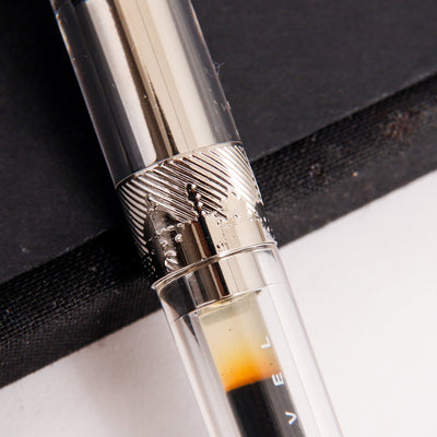 Pineider Avatar UR Demo Metal Clear Ballpoint Pen Engravings