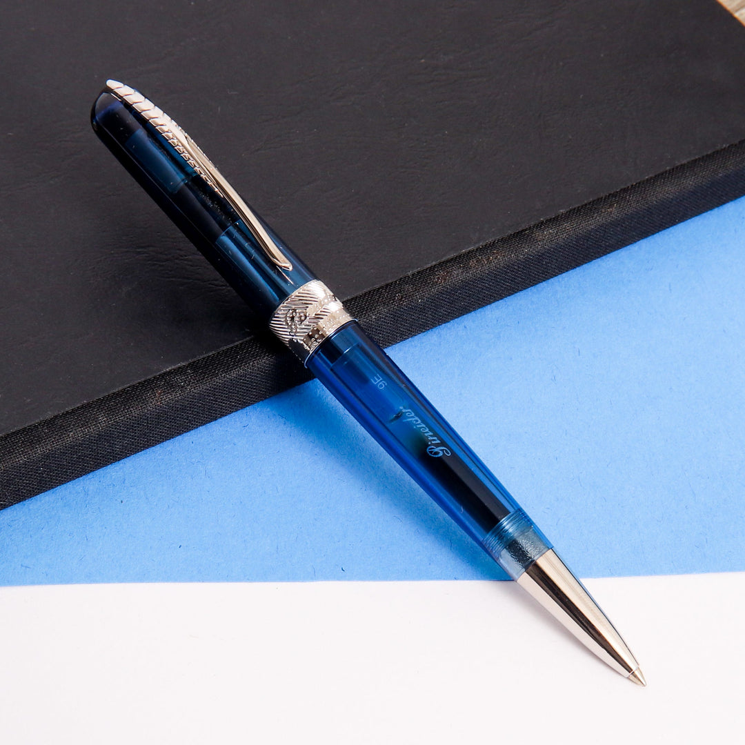 Pineider Avatar UR Demo Metal Ballpoint Pen - Sky Blue – Truphae