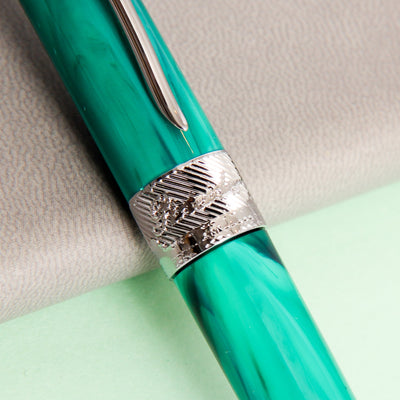 Pineider Avatar UR Forest Green Ballpoint Pen Center Band